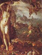 Joachim Wtewael Perseus and Andromeda oil